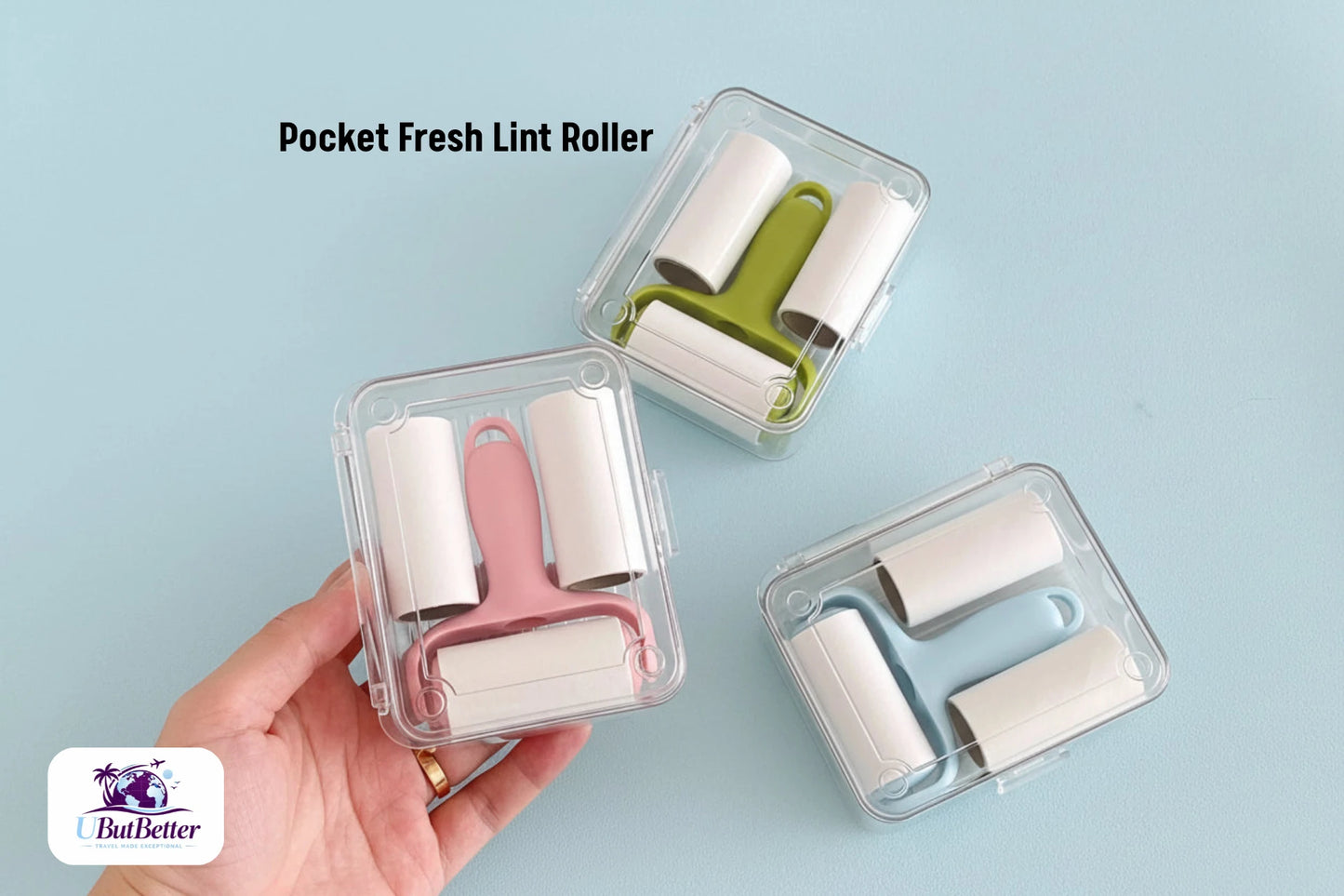 Pocket Fresh Lint Roller Replacement Rolls - Set of 2