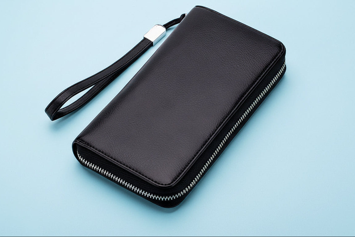 Zip & Go™ Leather Clutch Wallet
