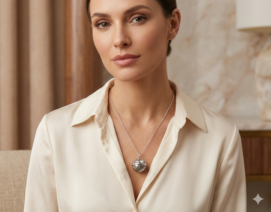 Anywhere You Go™ Globe Necklace - 925 Sterling Silver