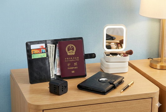 Leather Passport Holder For Apple AirTag