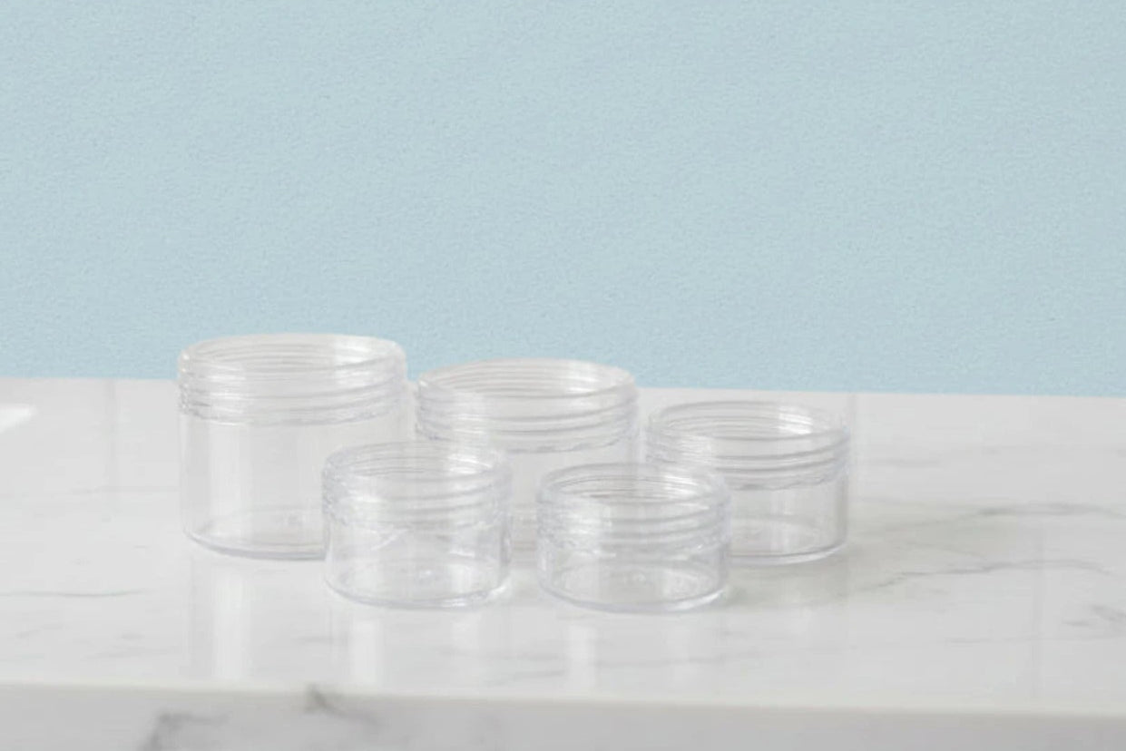 Pack Light, Glow Right™ Cosmetic Jars - Set of 5