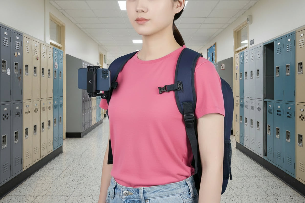 Anti-Slide Backpack Strap Phone Holder