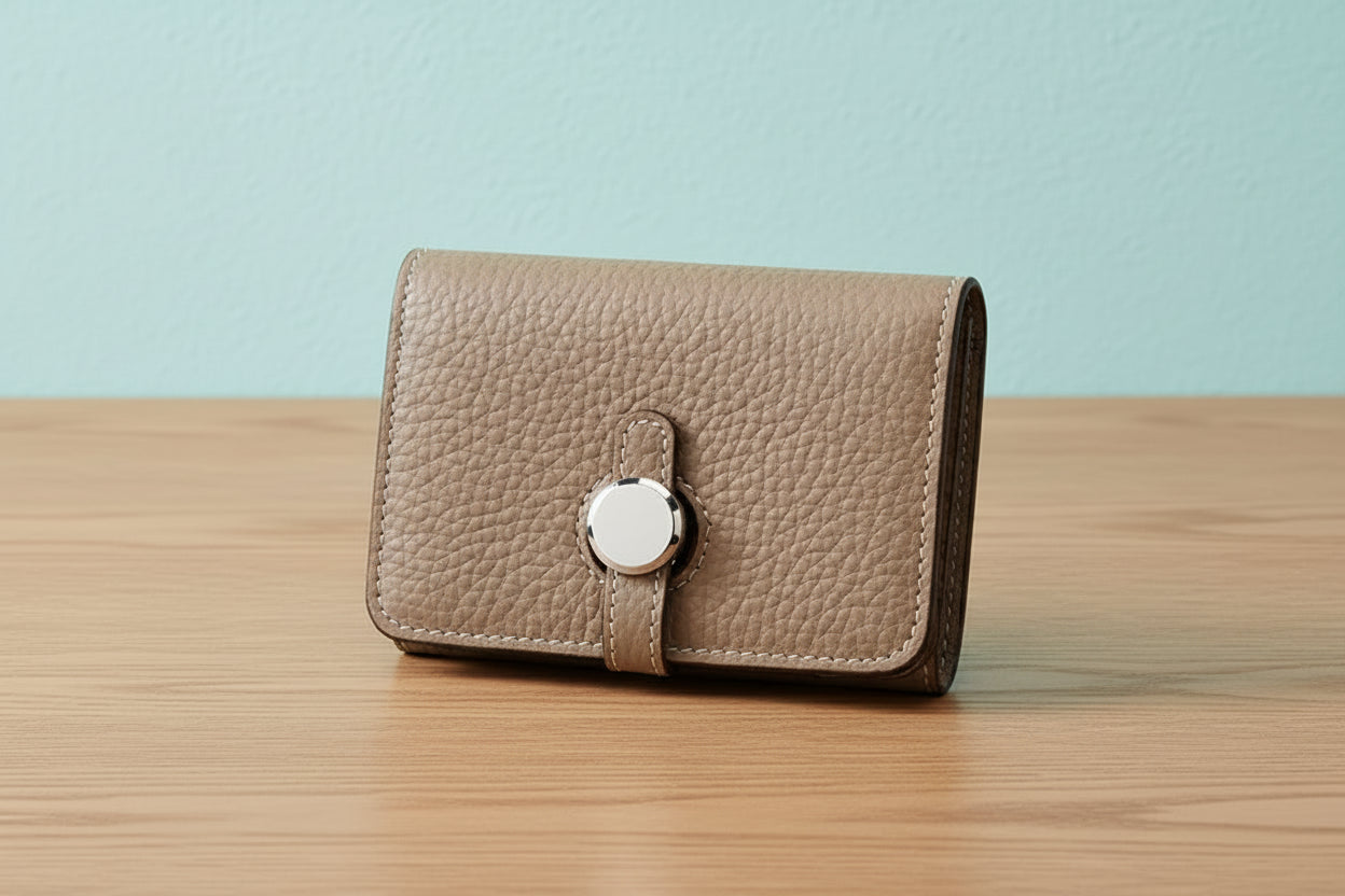 Pocket-Perfect Leather Card Wallet — Chic, Compact, Ready to Roam