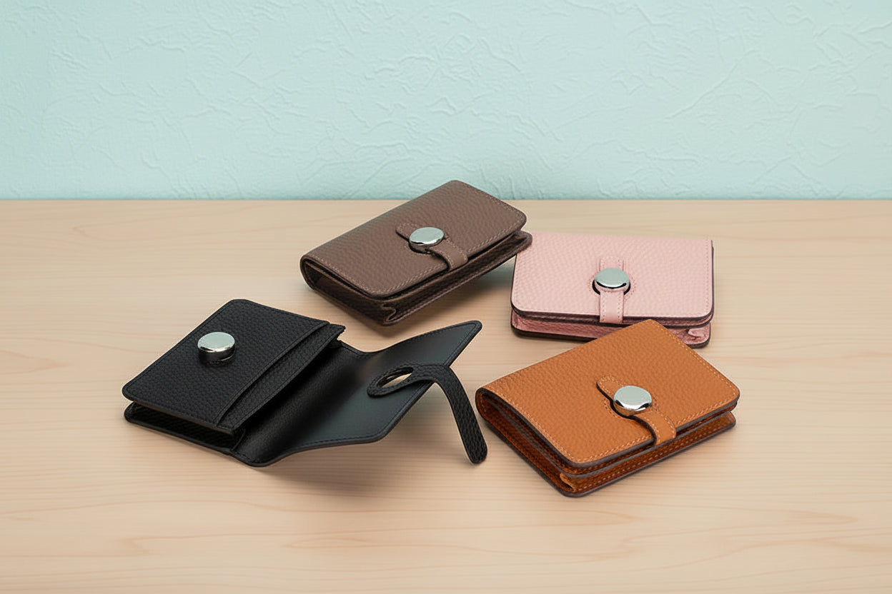 Pocket-Perfect Leather Card Wallet — Chic, Compact, Ready to Roam
