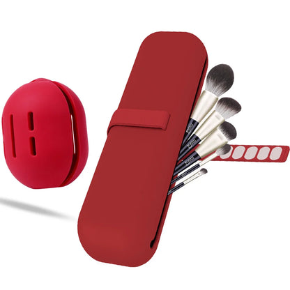 Portable Multifunctional Silicone Makeup Brush Holder