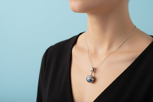 Little World, Big Dreams™ Globe Charm - 925 Sterling Silver