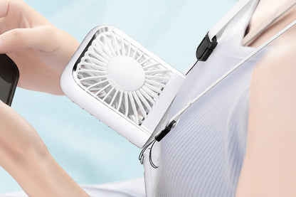 Chill & Charge: The Pocket Breeze Fan and Charger