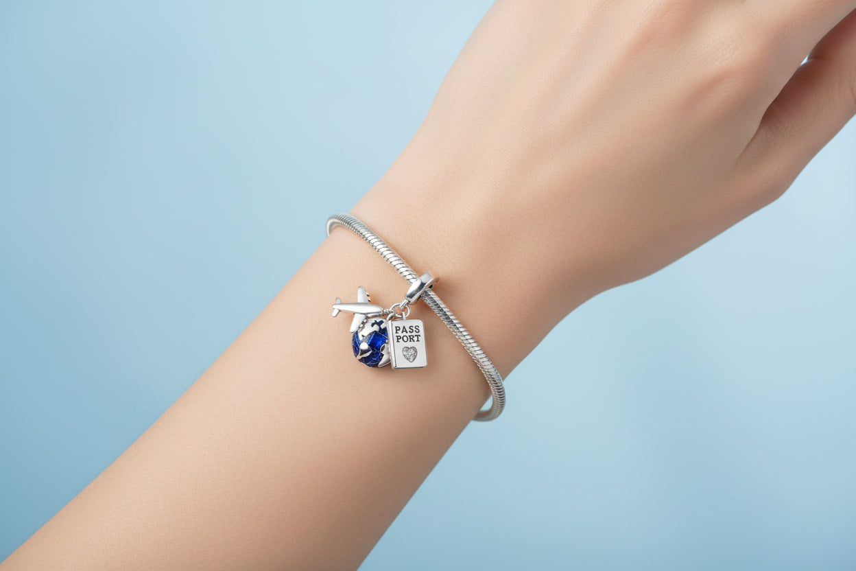 Fly in Style Silver Travel Charm — Little Jet, Big Wanderlust
