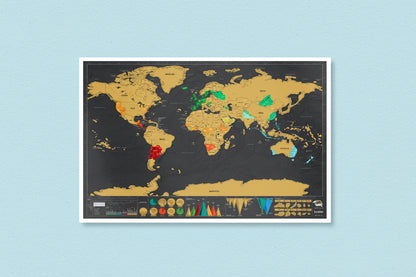 Where I’ve Been™ Scratch Map for Adventure Enthusiasts
