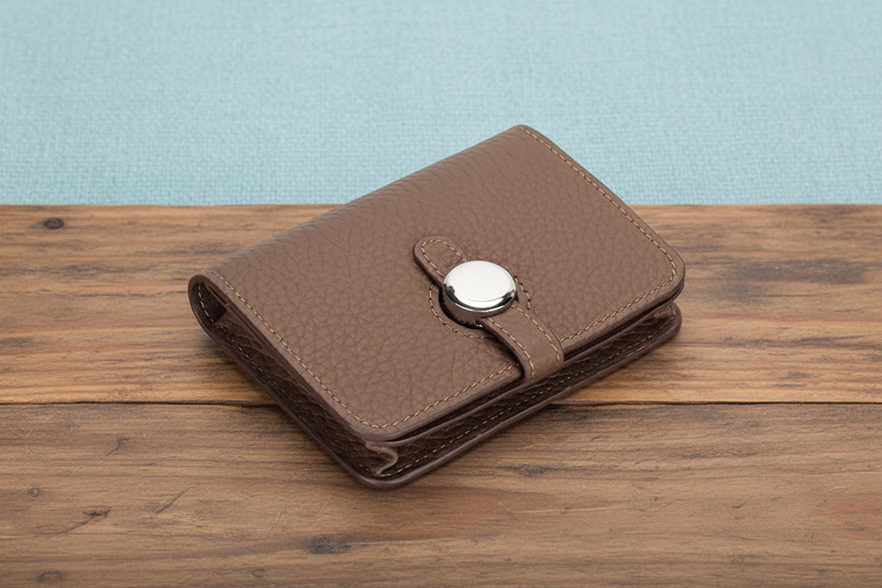 Pocket-Perfect Leather Card Wallet — Chic, Compact, Ready to Roam