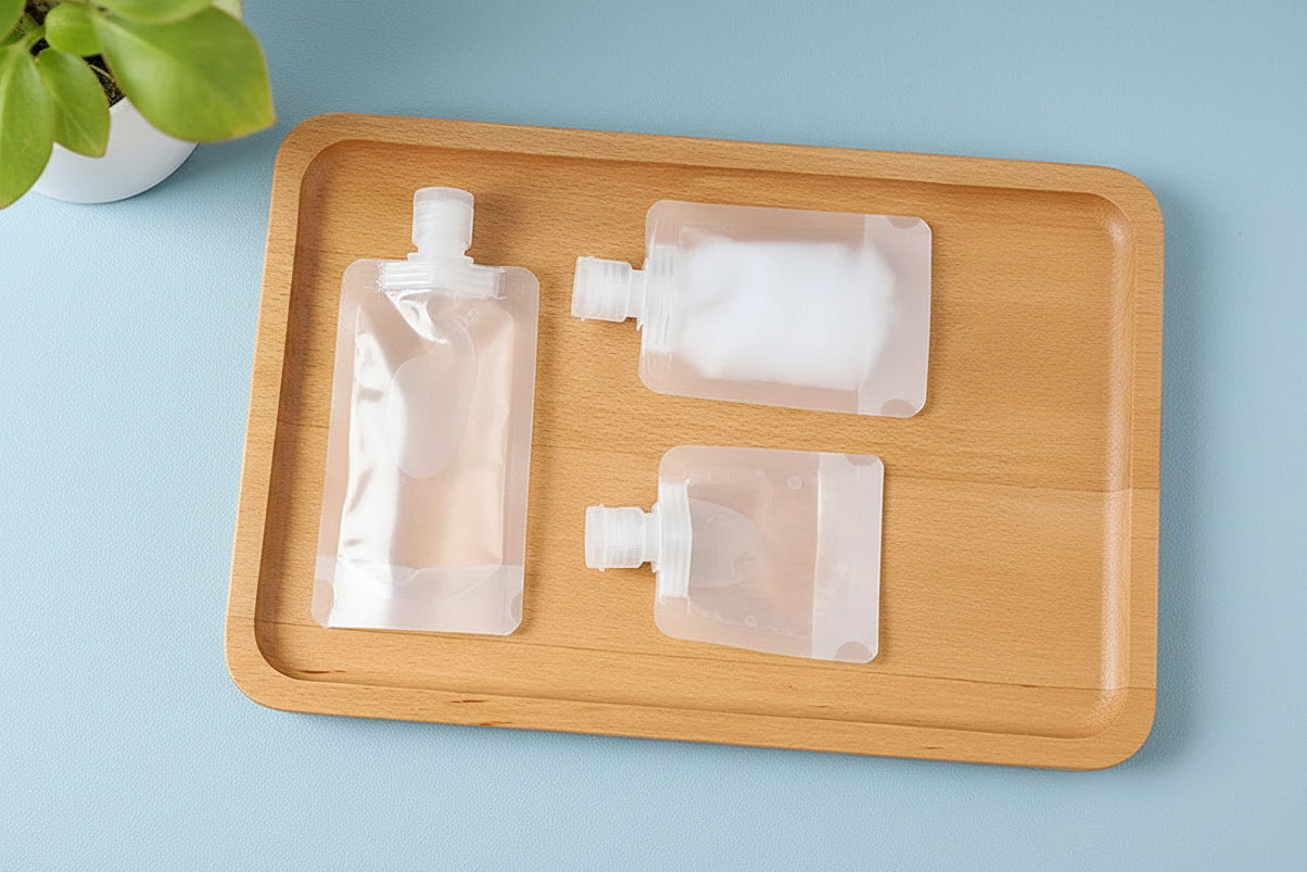 Pack Smarter with Refillable Travel Pouches - Set of 3