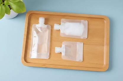Pack Smarter with Refillable Travel Pouches - Set of 3