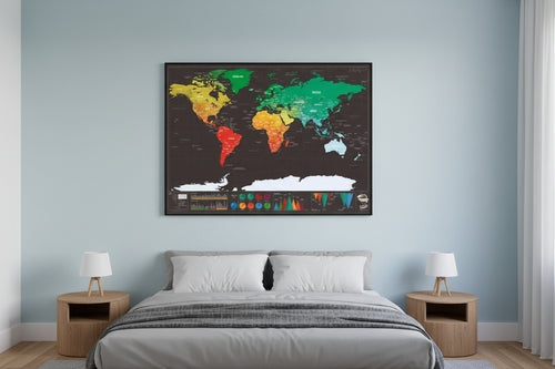 Where I’ve Been™ Scratch Map for Adventure Enthusiasts