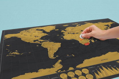 Where I’ve Been™ Scratch Map for Adventure Enthusiasts