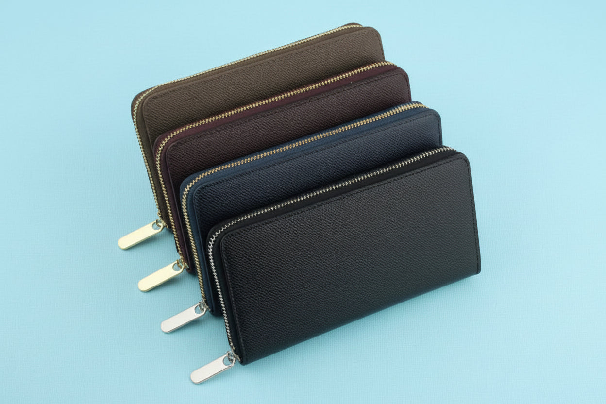 Zip & Go™ Leather Clutch Wallet