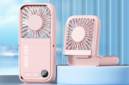 Chill & Charge: The Pocket Breeze Fan and Charger