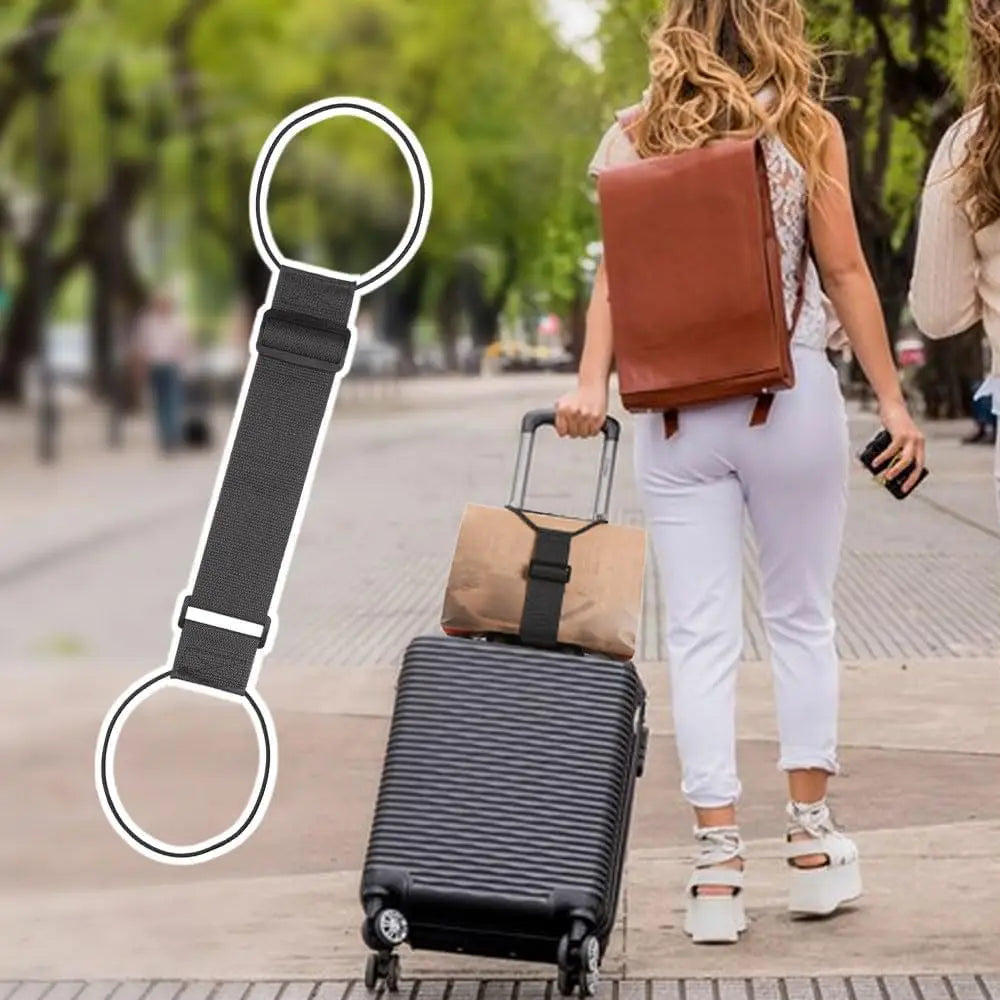 Adjustable Elastic Luggage Strap Carrier Strap Baggage Bungee Belts Suitcase Travel Security Carry On Straps