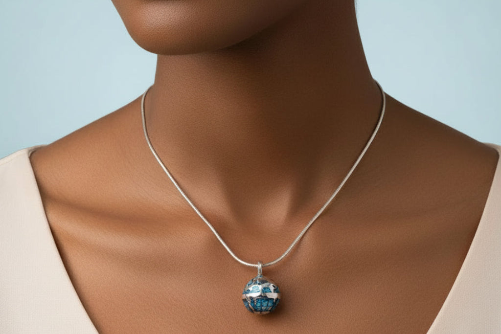 Little World, Big Dreams™ Globe Charm - 925 Sterling Silver