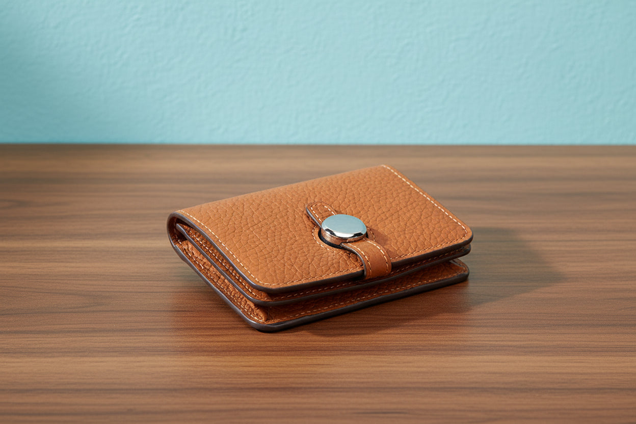 Pocket-Perfect Leather Card Wallet — Chic, Compact, Ready to Roam