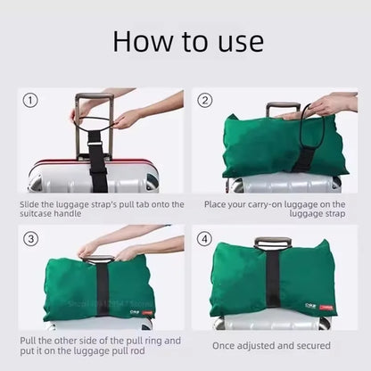 Adjustable Elastic Luggage Strap Carrier Strap Baggage Bungee Belts Suitcase Travel Security Carry On Straps