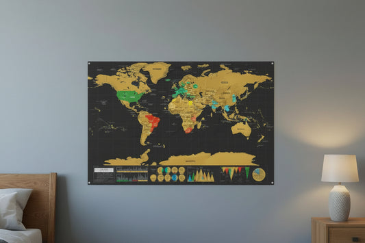 Where I’ve Been™ Scratch Map for Adventure Enthusiasts