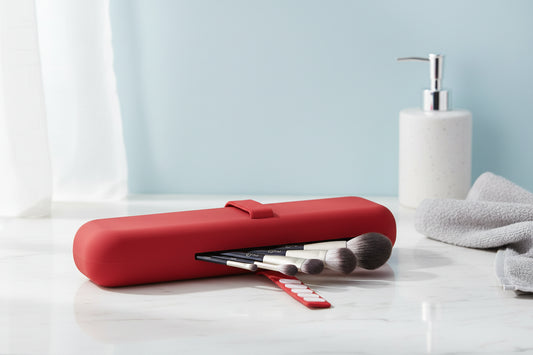 Portable Multifunctional Silicone Makeup Brush Holder