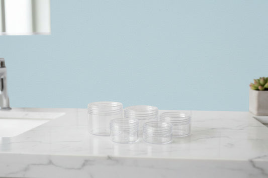 Pack Light, Glow Right™ Cosmetic Jar Set - 3 Sizes, Set of 5