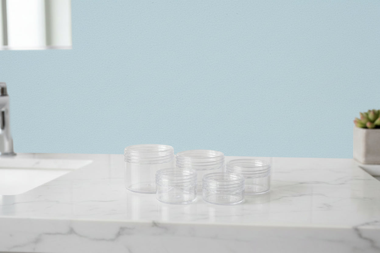 Pack Light, Glow Right™ Cosmetic Jars