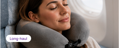 Sleeping comfortably on a plane