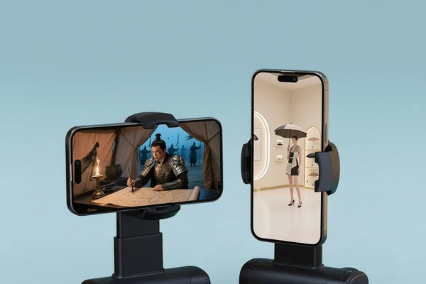 Glow & Go Phone Camera Holder with LED Light & Remote - Image 2