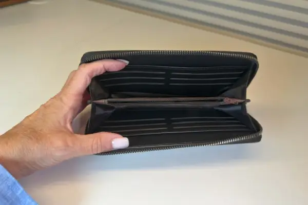 Zip & Go™ Leather Clutch Wallet - Image 2