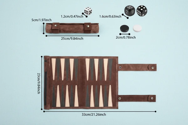 Adventure Roll Portable Backgammon - Image 4