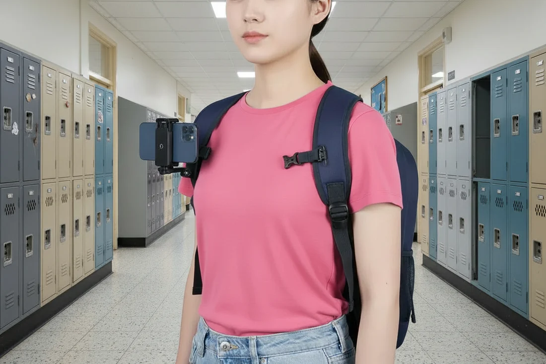 Anti-Slide Backpack Strap Phone Holder - Image 2