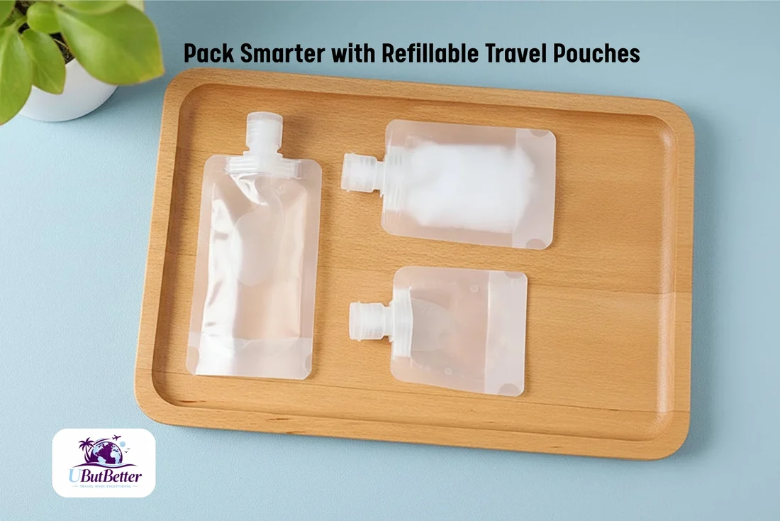 Pack Smarter with Refillable Travel Pouches - Image 2