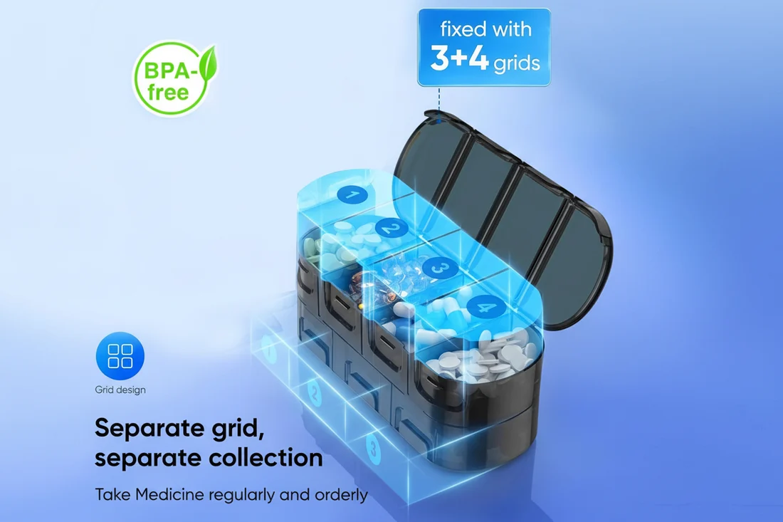 TravelMate Weekly Pill Organizer - Image 2