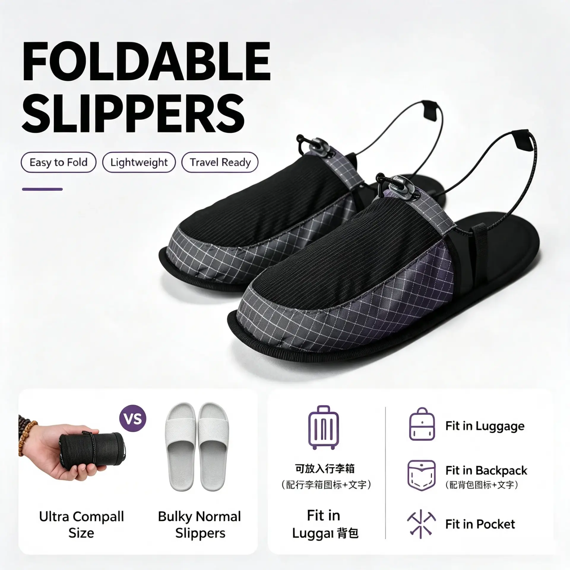 Foldable Quick Dry Slippers - Image 2